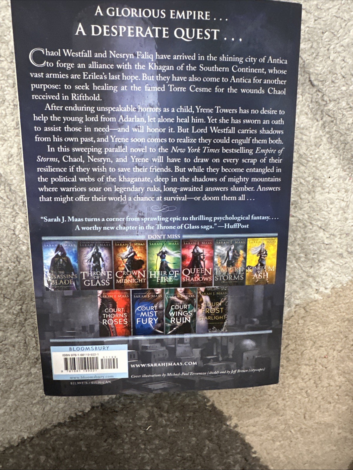 Tower of Dawn by Sarah J. Maas OOP Original Cover Throne of Glass