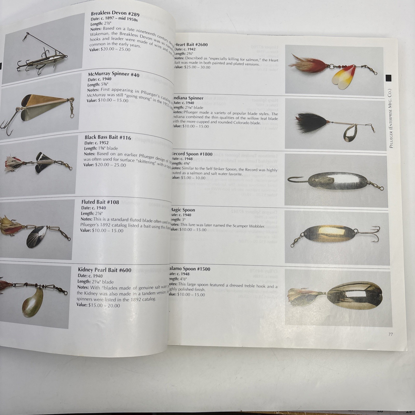 Fishing Lure Collectibles • An Encyclopedia Of The Modern Era, 1940 To Present