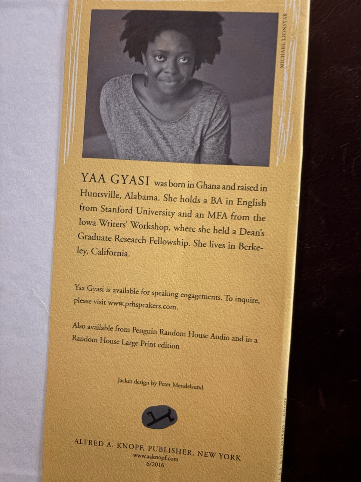Yaa Gyasi SIGNED Homegoing 2016 Knopf HC DJ AUTOGRAPHED