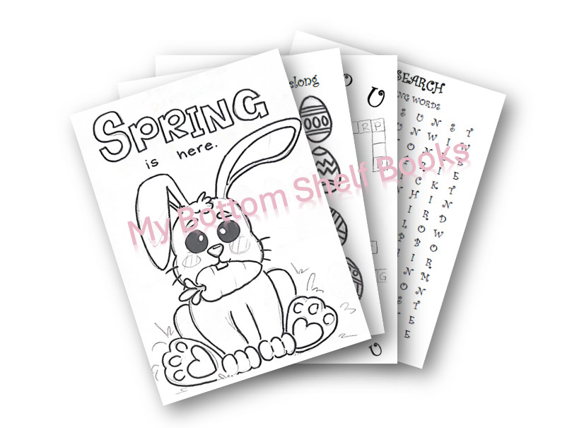 DIGITAL CONTENT- 2025 Spring Coloring & Activity Book-32 Pages *PRINTING REQ’D*