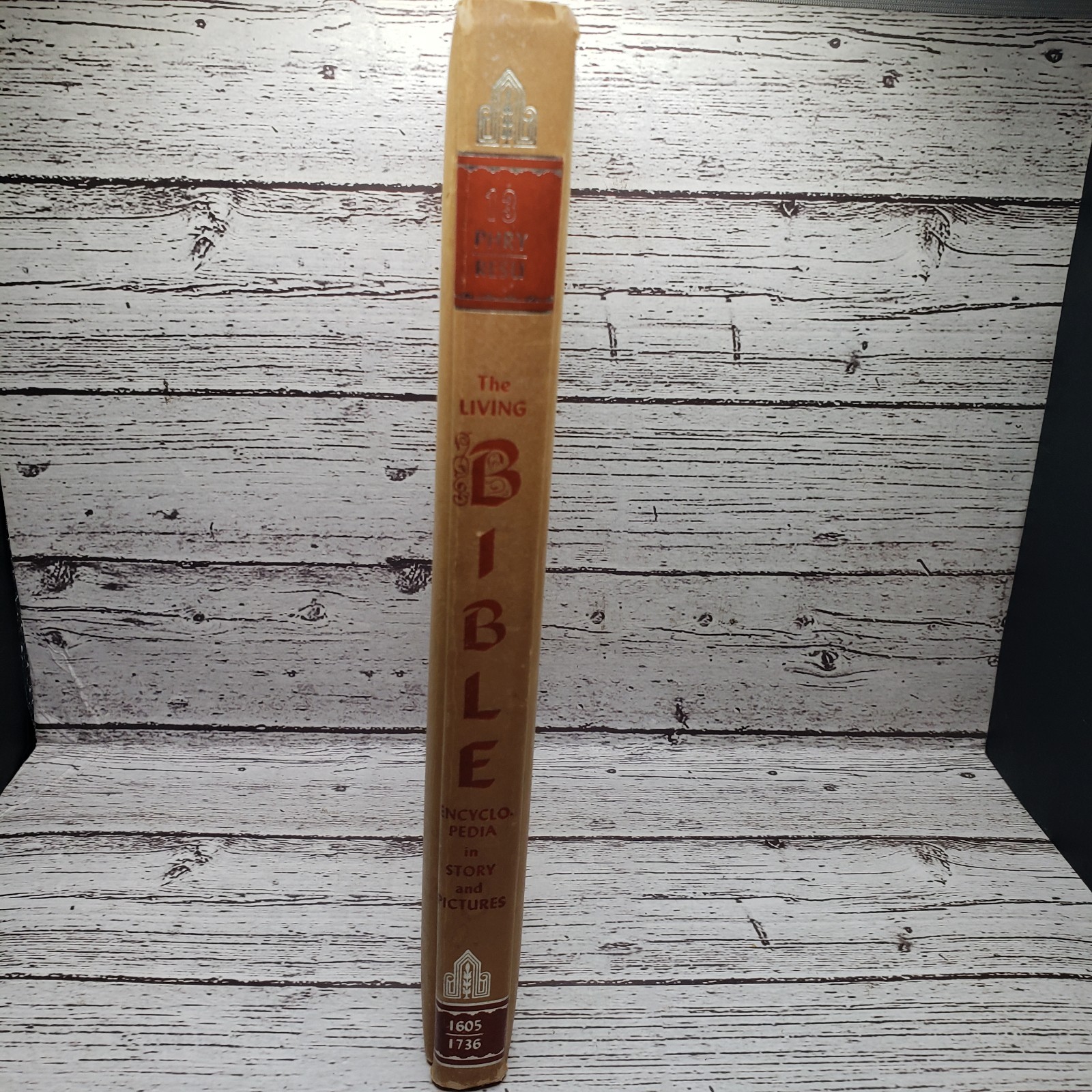 Lot of 9 THE LIVING BIBLE ENCYCLOPEDIA IN STORY AND PICTURES Vol 1, 9-16 HC 1968