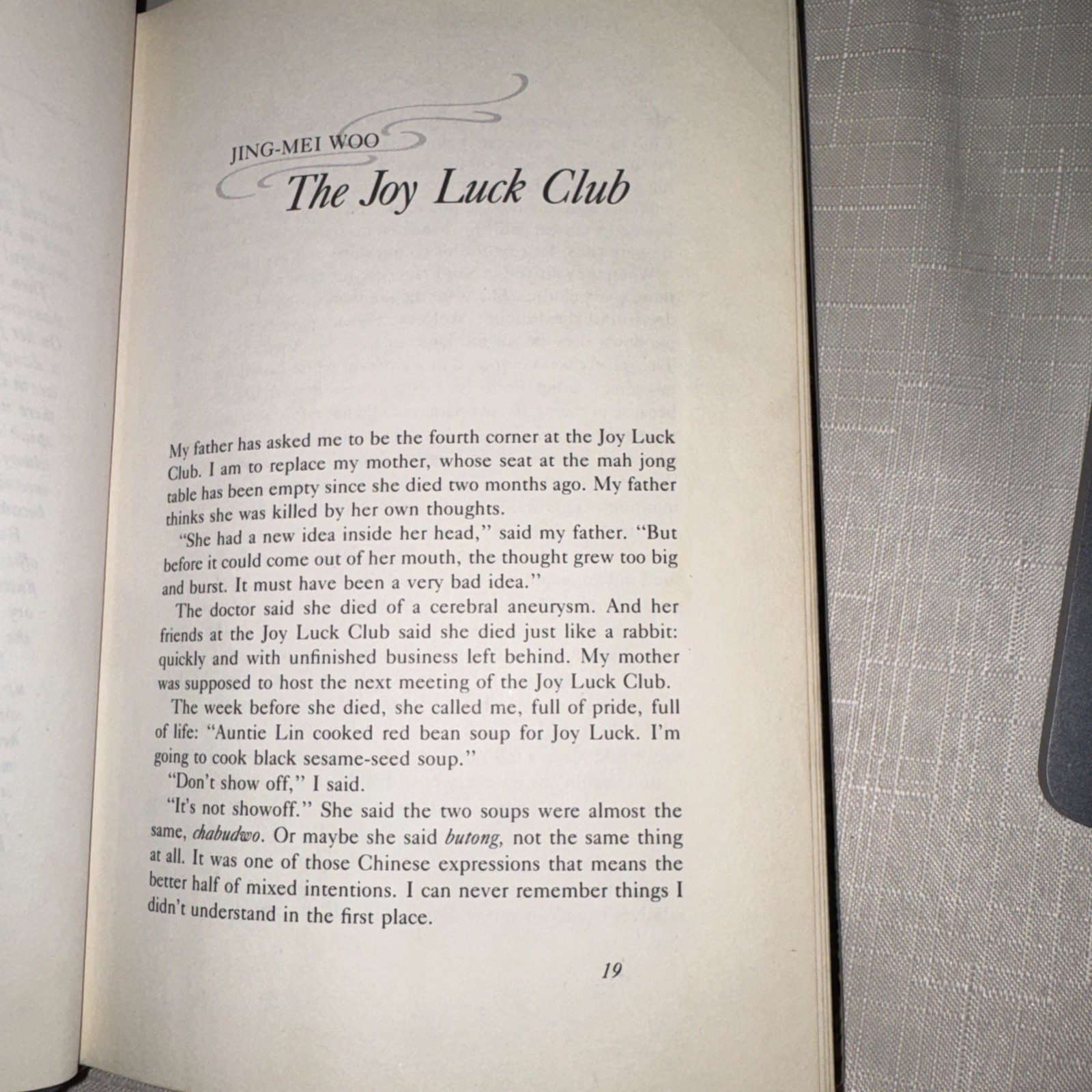 Joy Luck Club by Amy Tan (1989, Hardcover)