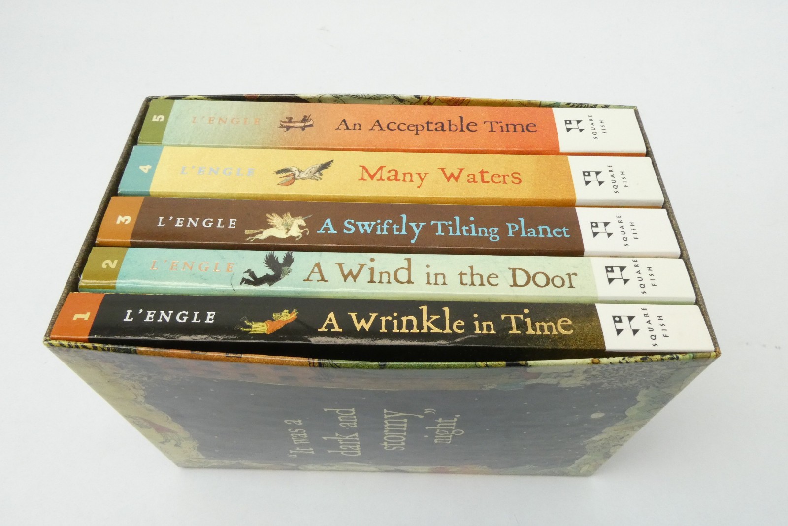 Madeleine L’Engle Time Quintet Box Set 5 Books Wrinkle in Time Square Fish