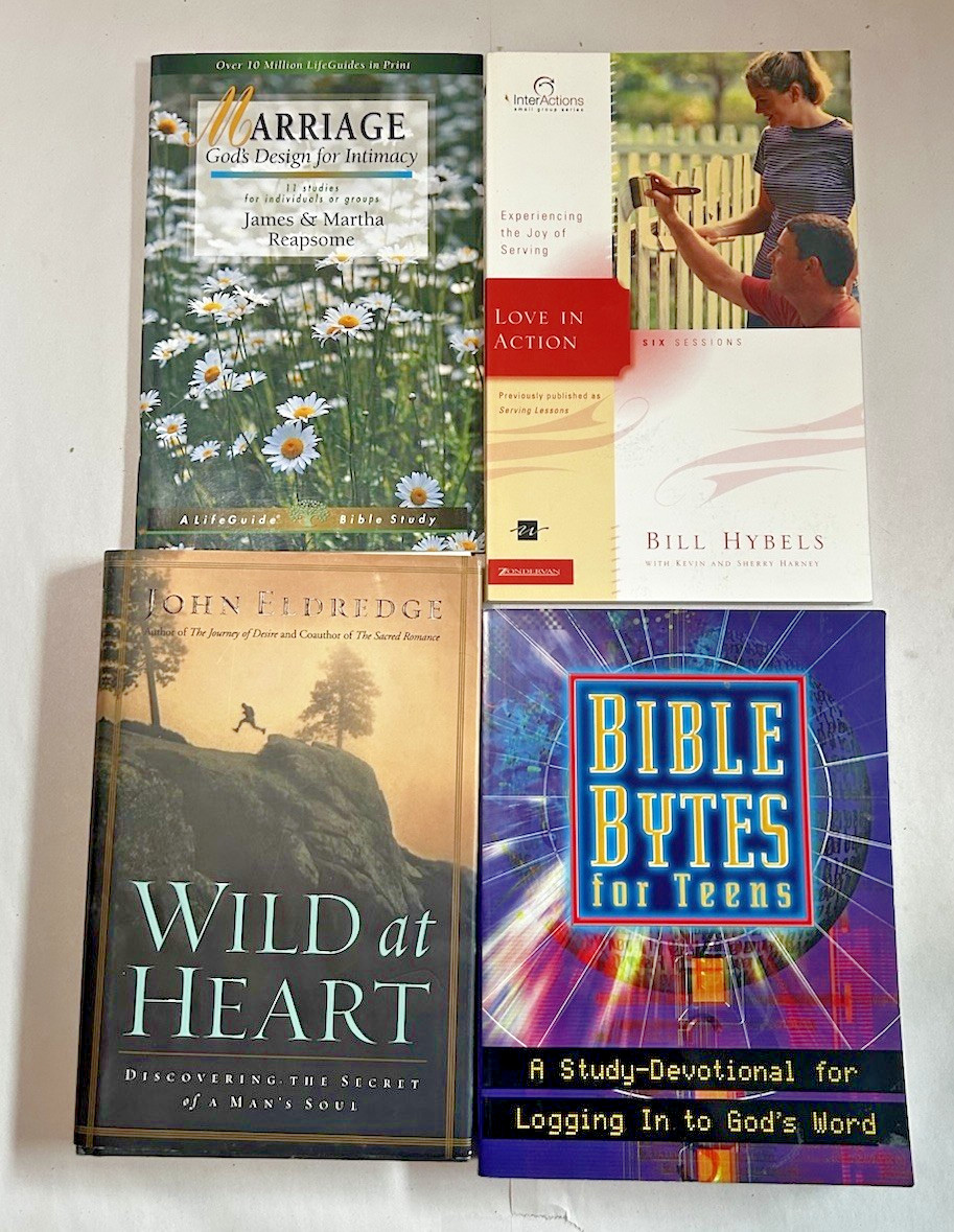 Lot of 10 Christian Books ~ Mixed Title Book Bundles ~ Bible Studies and More