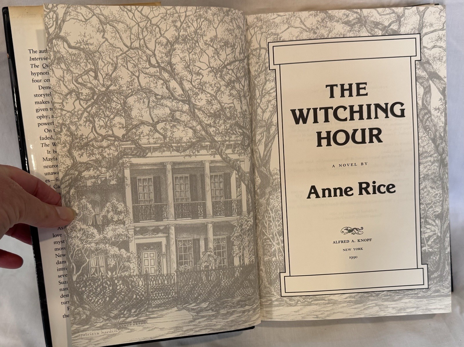 The Witching Hour by Anne Rice 2nd Printing Before Publication 1990 HCDJ