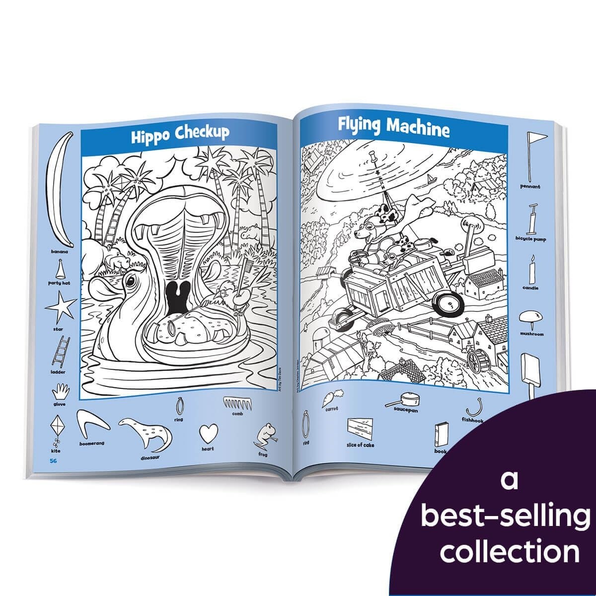 Funny Seek and Find Challenges for Kids: Jumbo Hidden Pictures Book 256 Pages