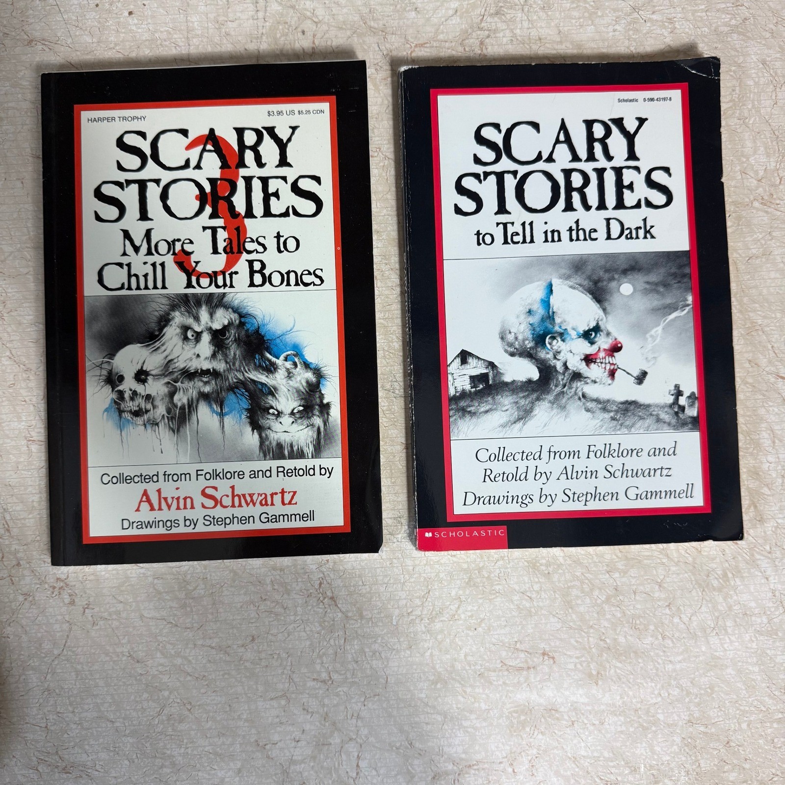 Scary Stories to Tell in the Dark + 3 Alvin Schwartz Stephen Gammell