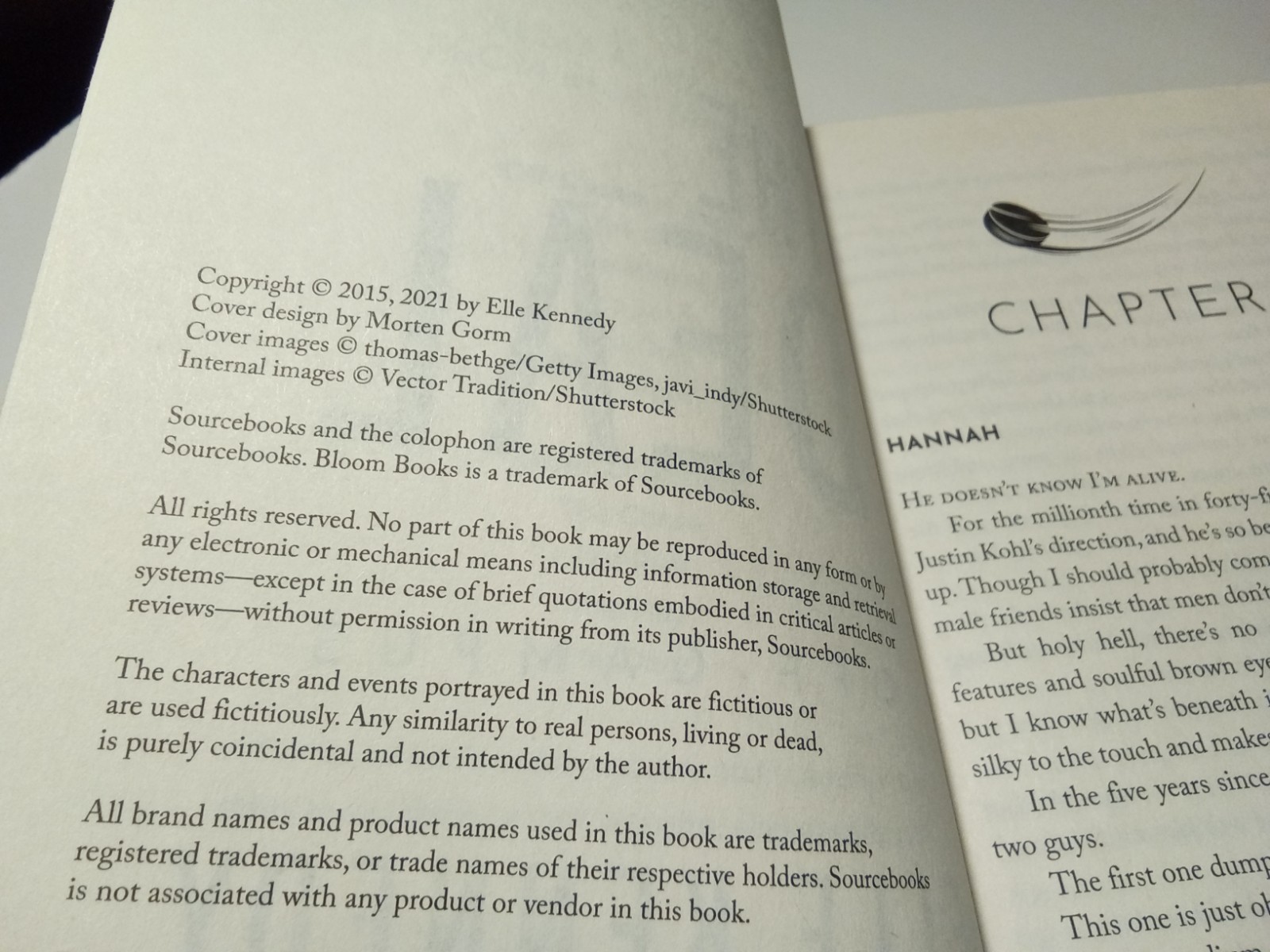 Elle Kennedy The Deal Paperback 2015 Bloom Books Off-Campus Series
