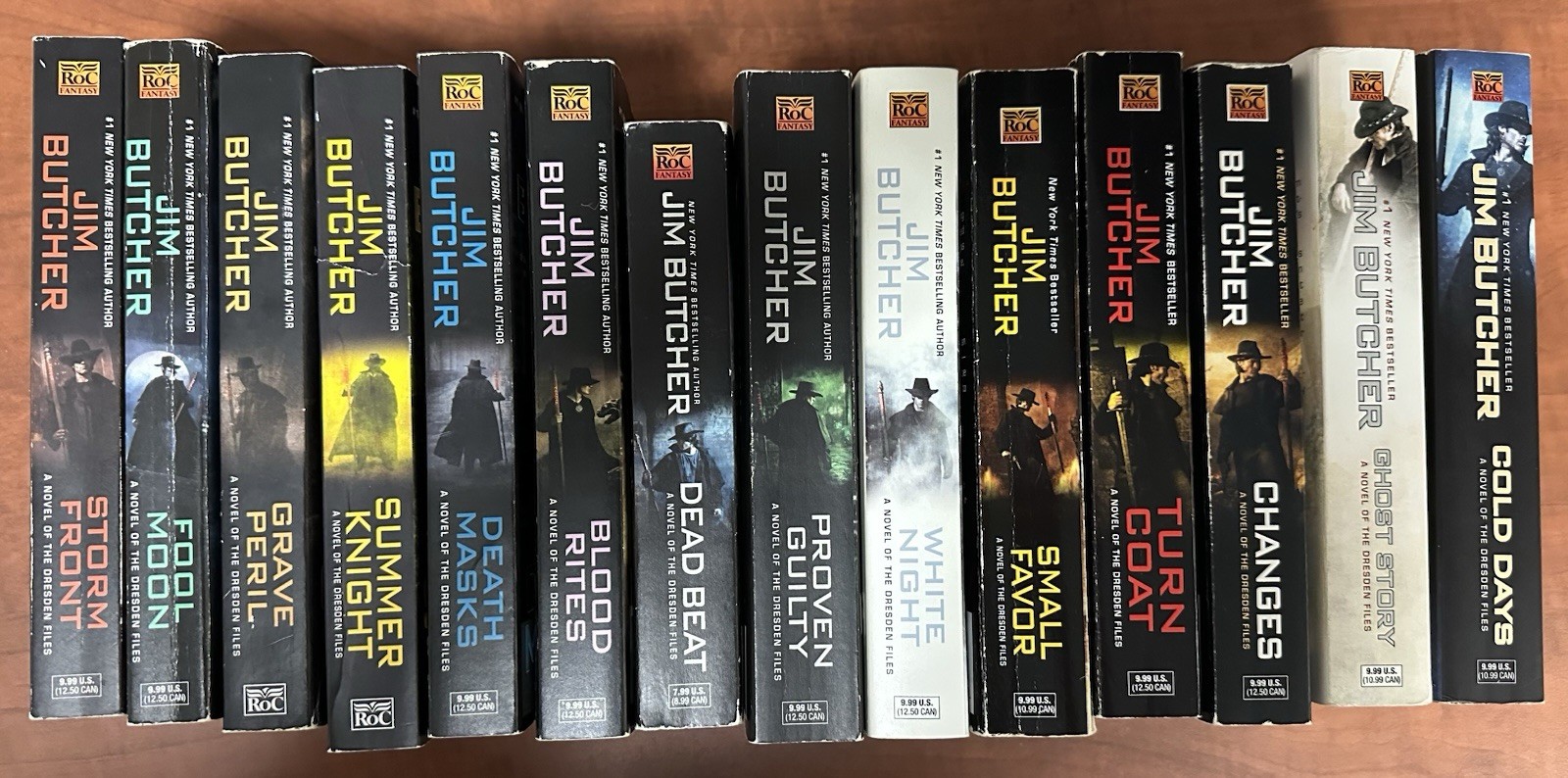 LOT (14) Jim Butcher Dresden Files (1-14) Cold Days, Ghost Story, Changes, Etc.