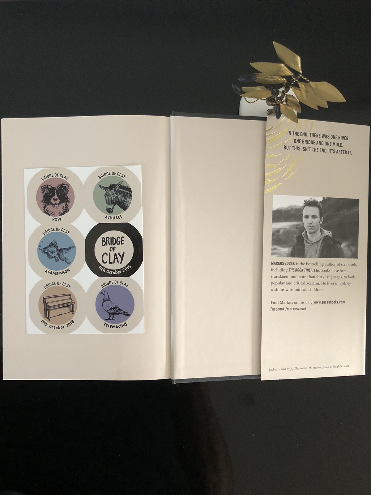 Markus Zusak Bridge Of Clay Doubleday 2018 First Ed/F.Pr. HC DJ LN + Coll.Stick.