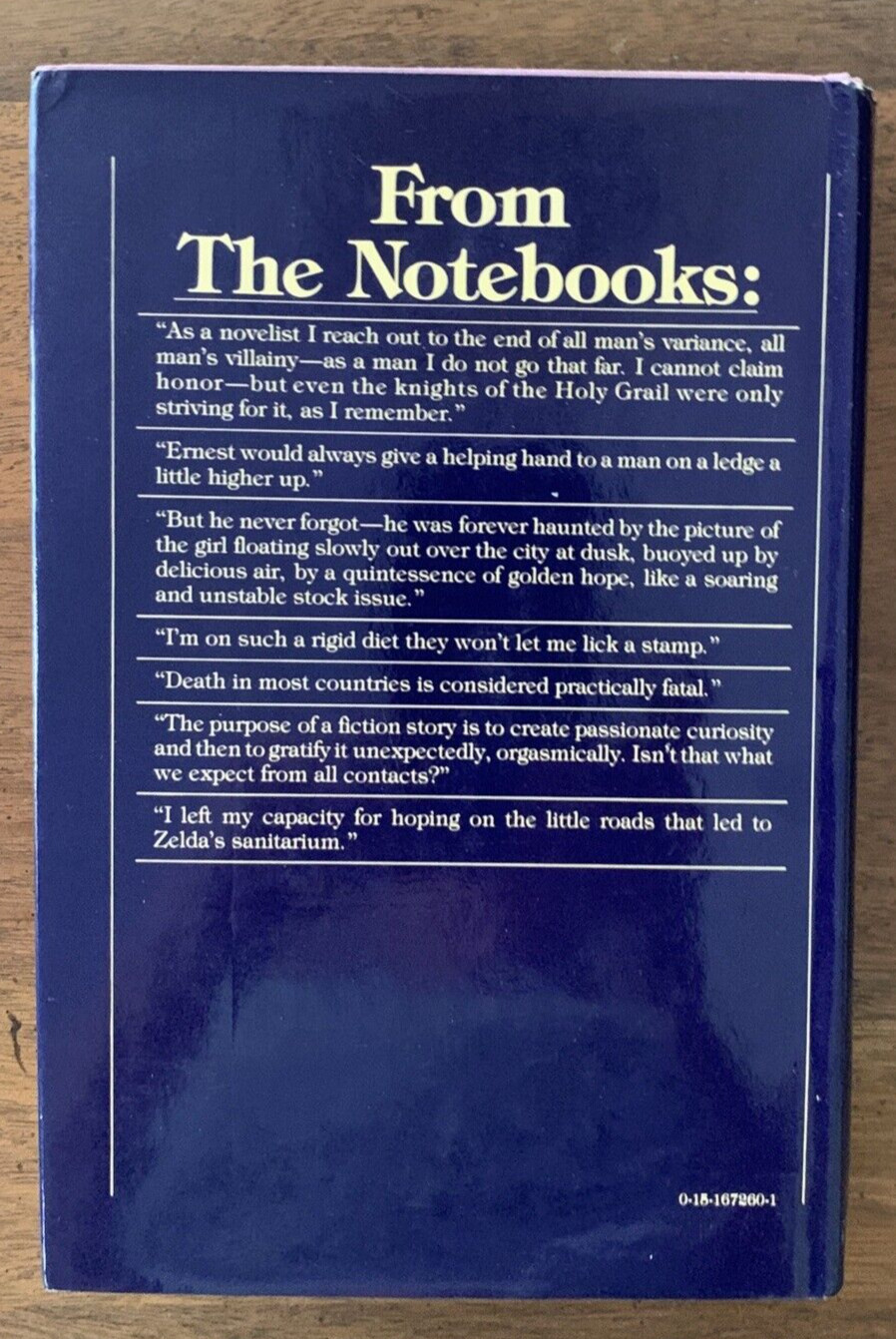 The Notebooks of F. Scott Fitzgerald – Matthew Bruccoli 1st Edition HCDJ