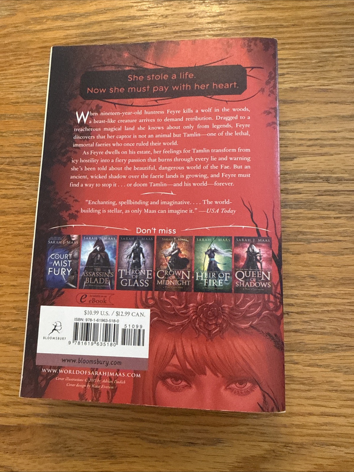 Sarah J. Maas A Court of Thorns and Roses 2016 Trade PB Bloomsbury