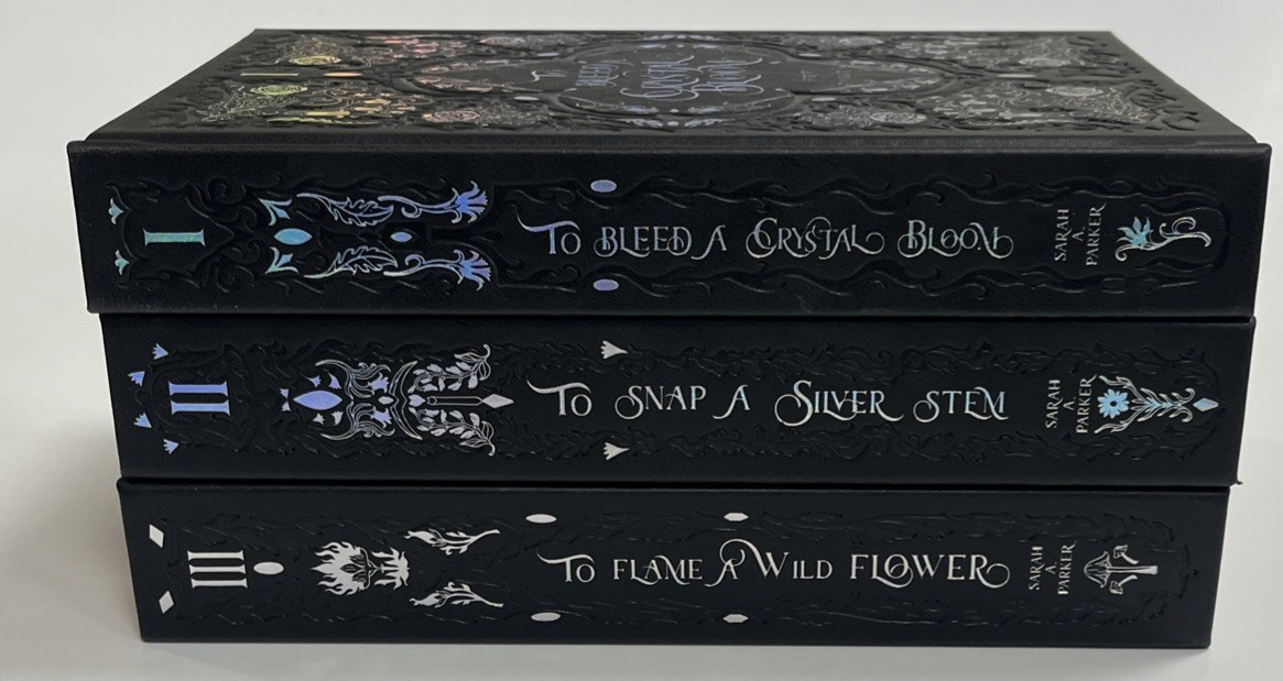 Midnight Whispers Crystal Bloom Trilogy Sarah A. Parker Signed Sprayed Edges NF