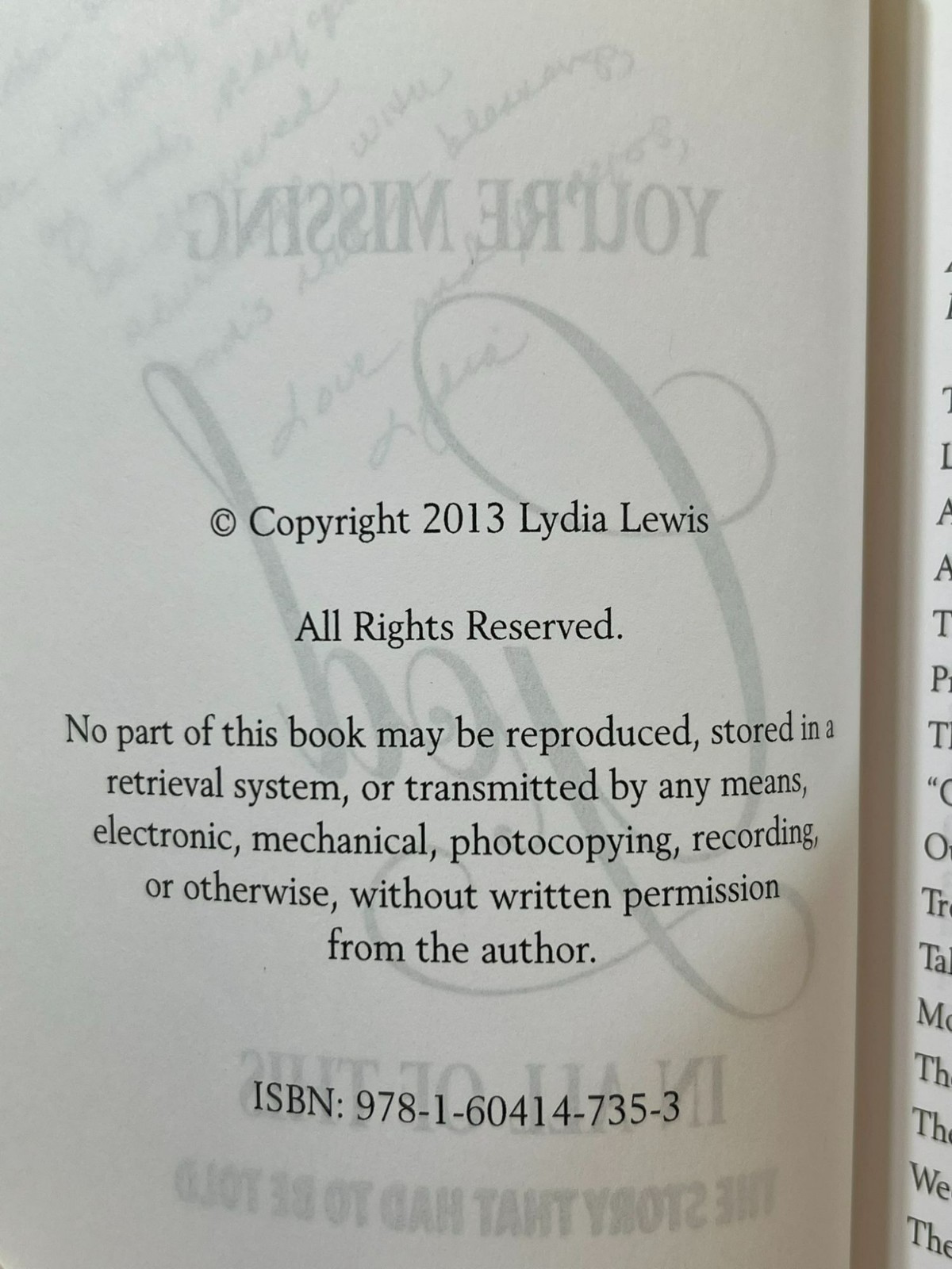 You’re Missing God in All of This by Lydia M. Lewis 2013 PB Christian Story Book
