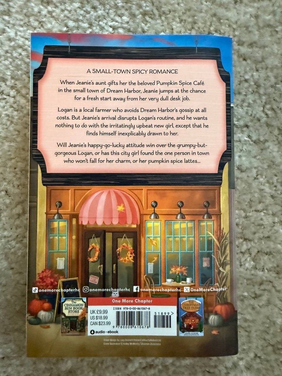 Laurie Gilmore The Pumpkin Spice Café 2023 UK-B Paperback Romance Dream Harbor