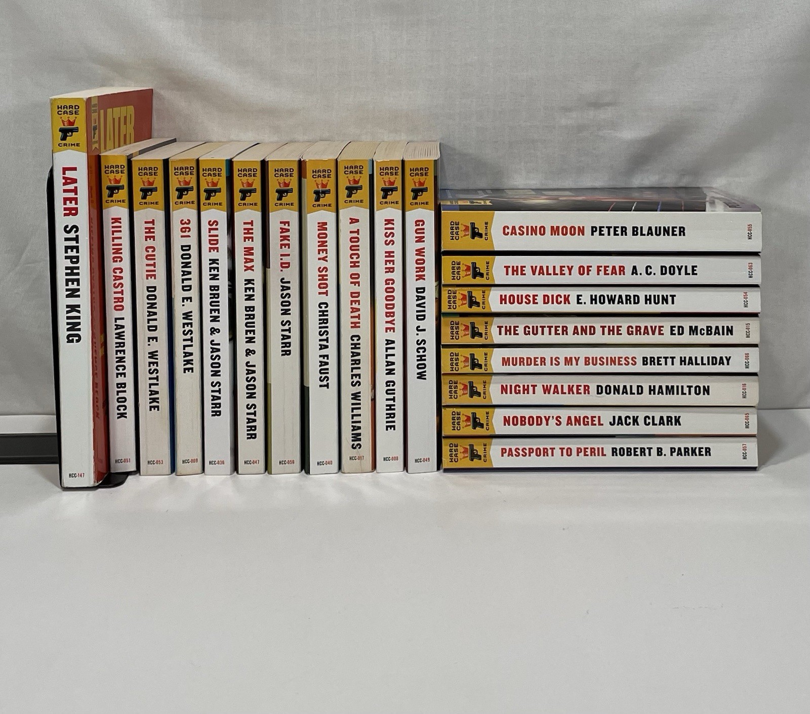 HARD CASE CRIME Book Lot 19 – Stephen King Lawrence Block Westlake Peter Blauner