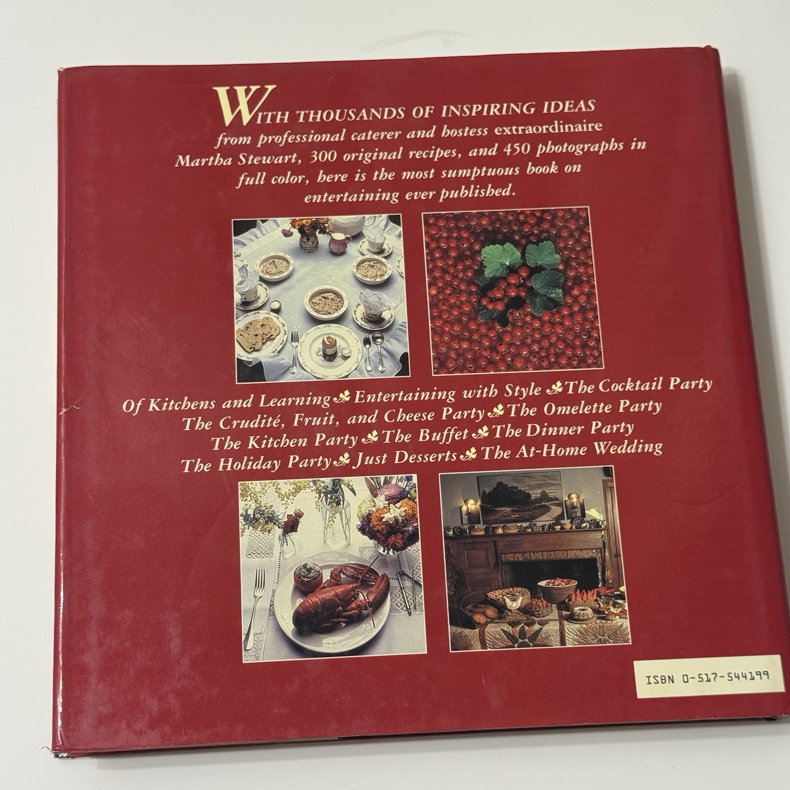 Entertaining by Martha Stewart 1982 Vintage 1st Edition Hardcover Book