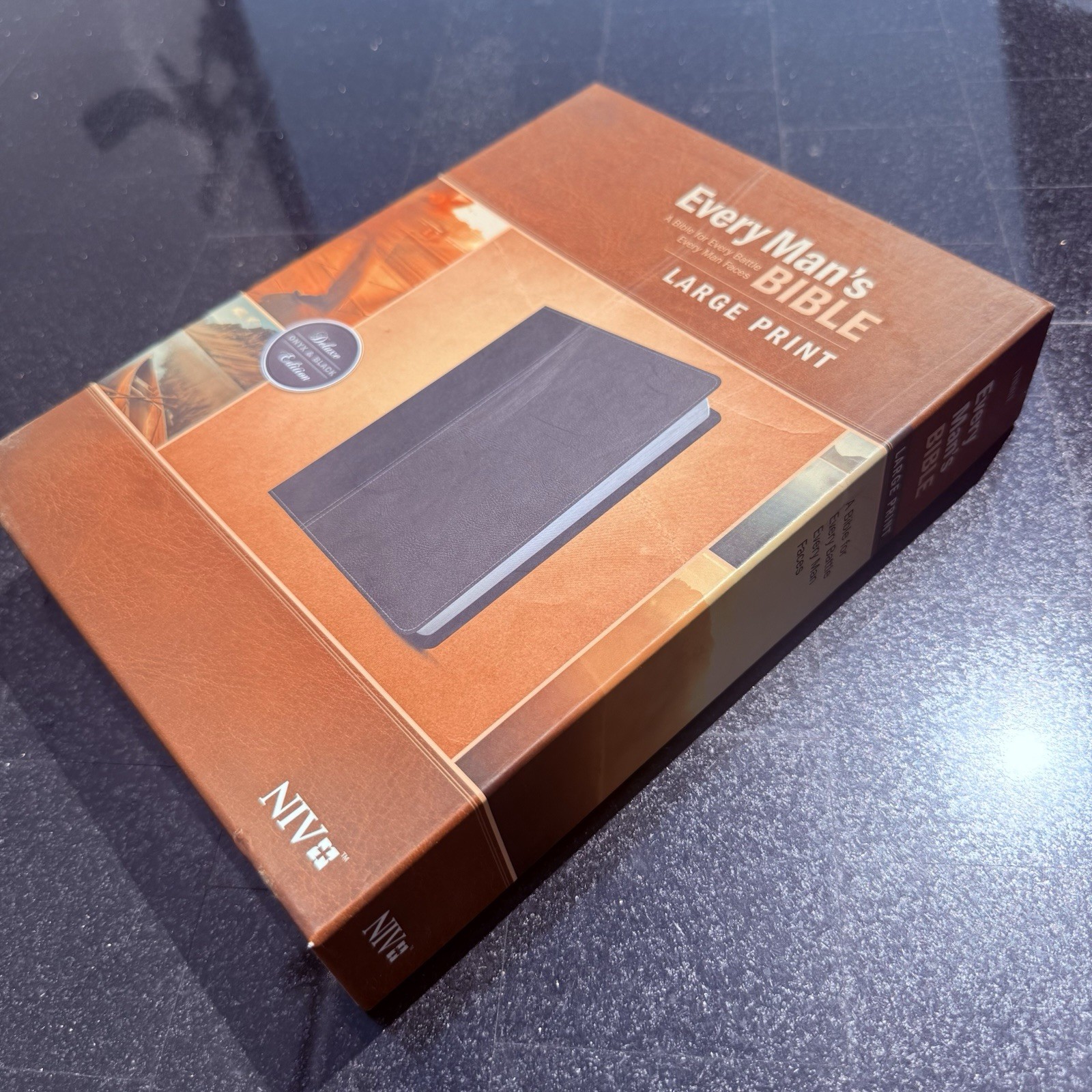 Every Man’s Bible by Tyndale (2015, Imitation Leather)