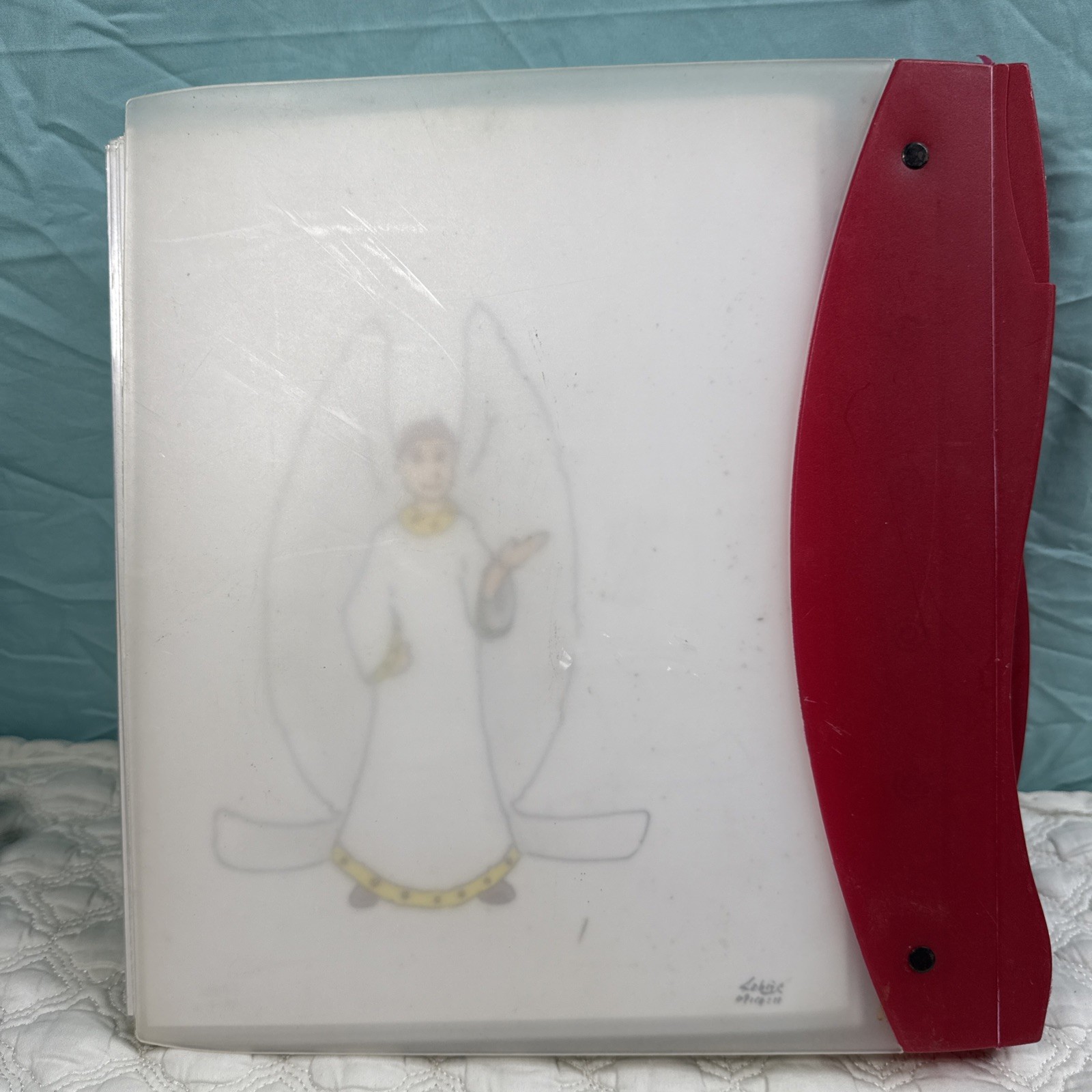 Sketchbook Full With Drawings Angels Animals Dragons Mixed By Artist Signed