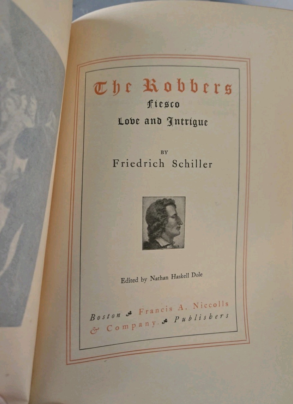 1902 The Robbers by Friedrich Schiller Luxury Edition #15 of 1,000