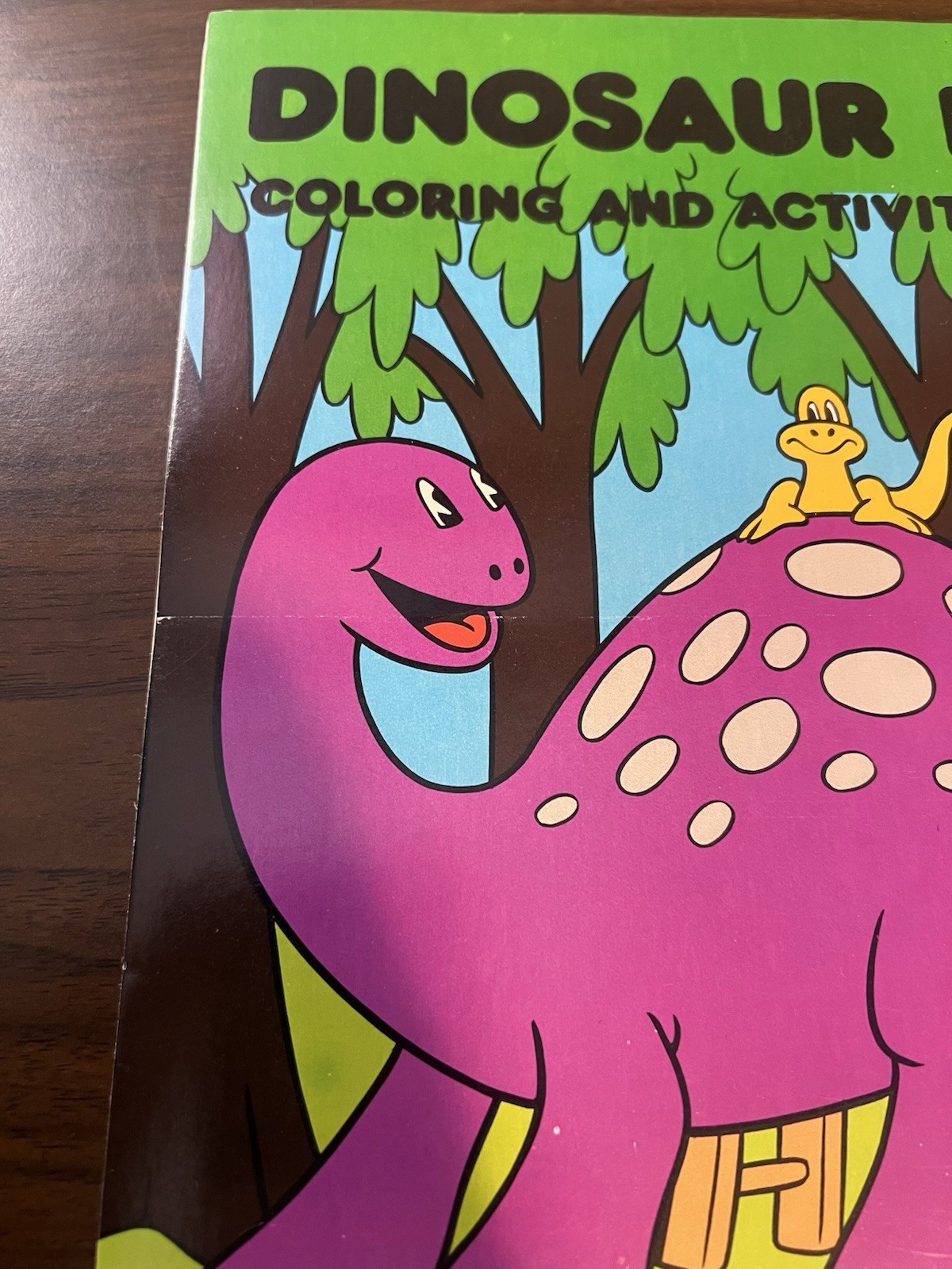 Dinosaur Fun Coloring and Activity Book 1987 Vintage Like New