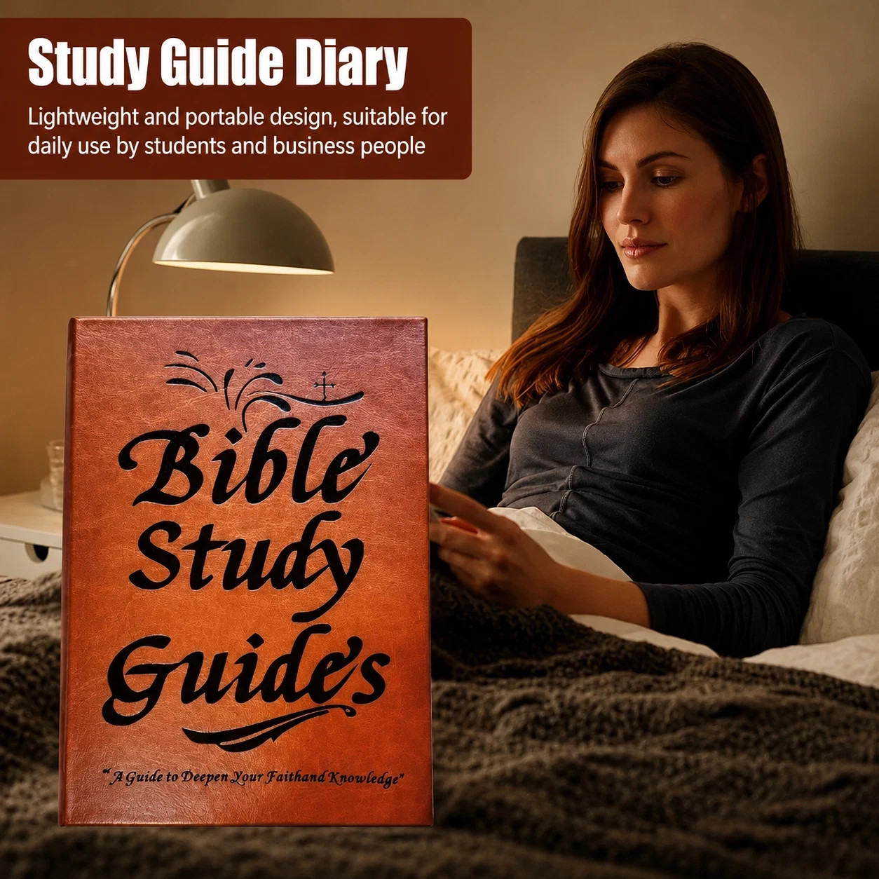 66-Page Bible Study Guide, Daily Devotional Journal,Study Notebook Based Planner