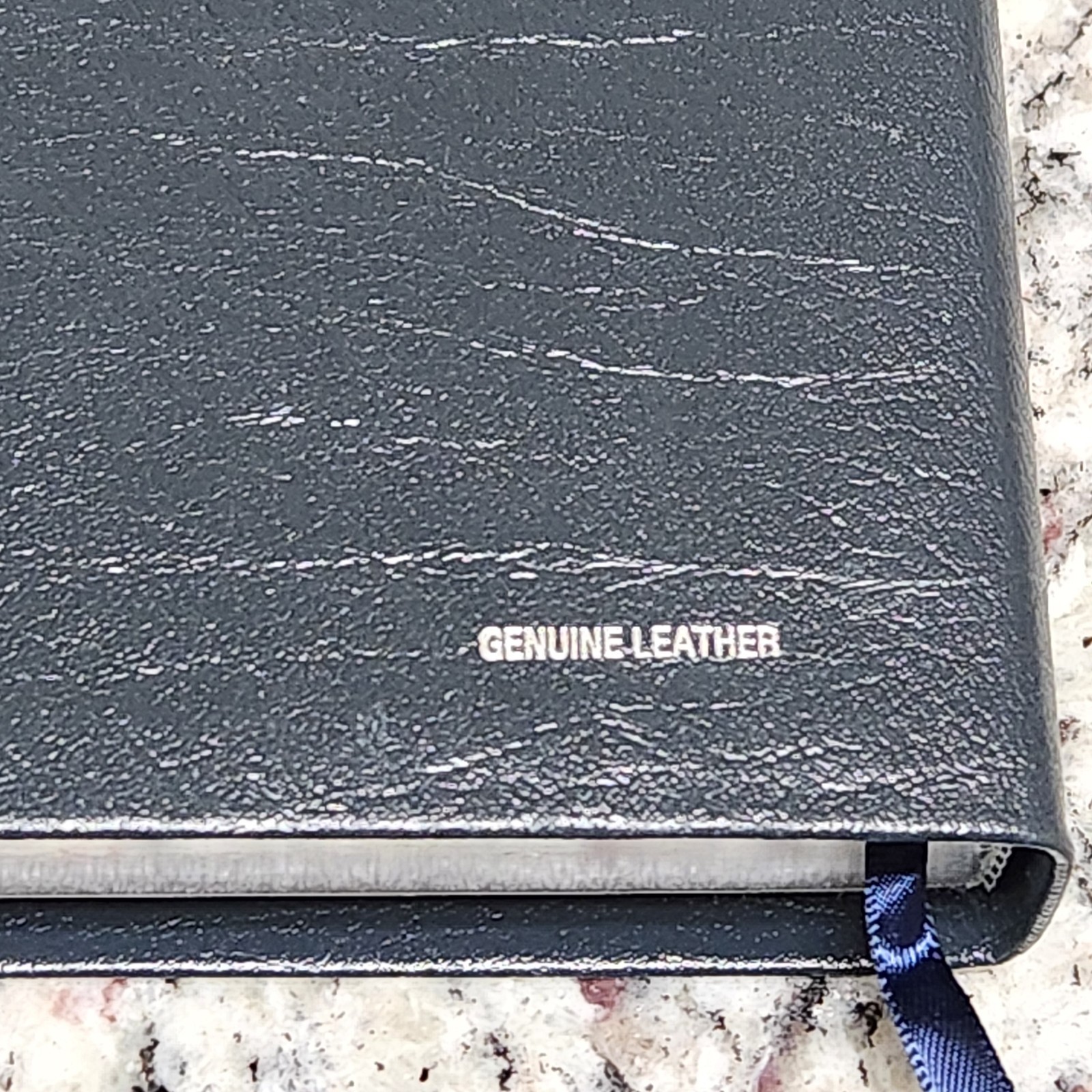 REDUCED!! Charles Stanley Life Principles Bible *GENUINE LEATHER* Silver Edges