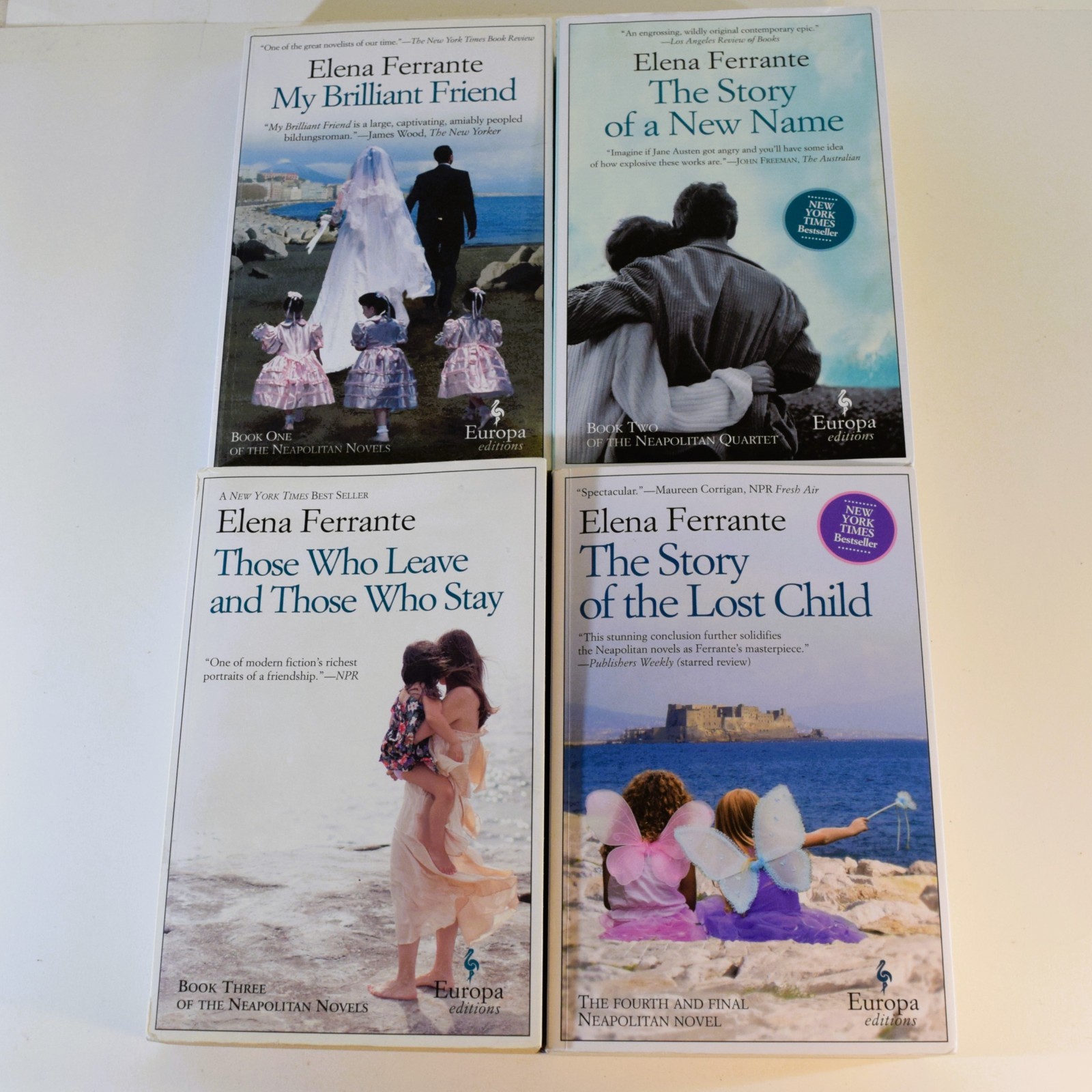 Neapolitan Novels 4 Books Set – Elena Ferrante – My Brilliant Friend -Lot Series