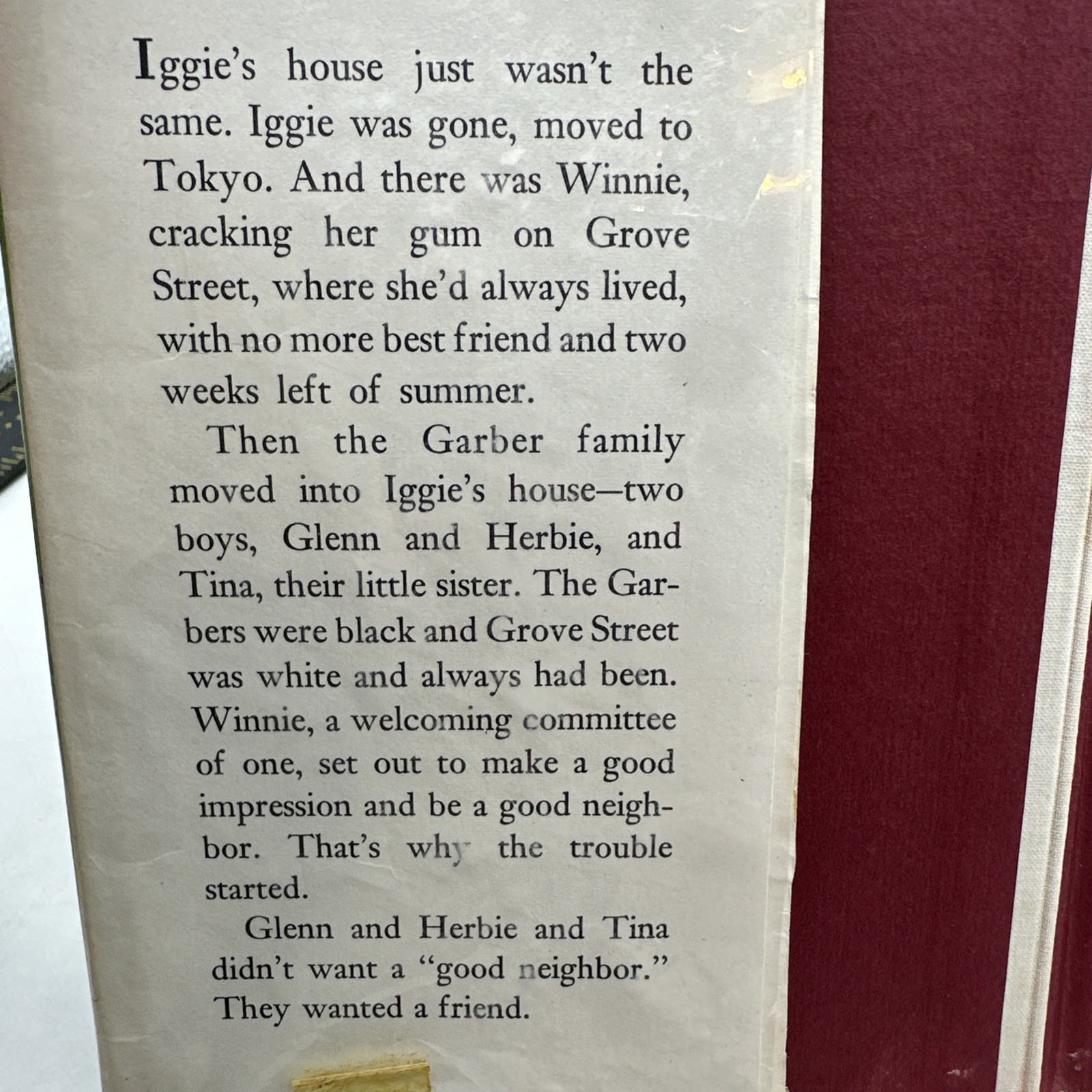 IGGIE’S HOUSE~Judy Blume~1970~1st printing~HCDJ~ Ex Liberia