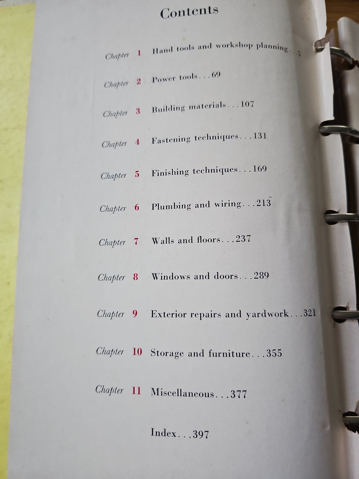 Better Homes & Gardens Handyman’s Book 5 Ring Binder 400 pages 1957 Fix It