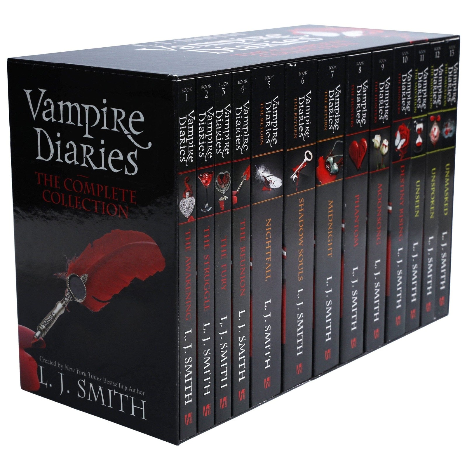 Vampire Diaries The Complete 13 Books Box Set by L. J. Smith – Ages 12+ – PB