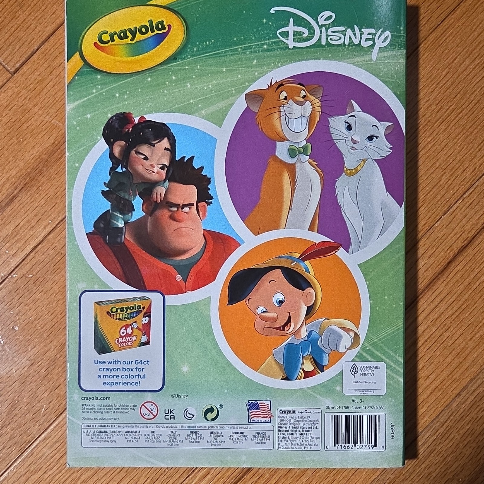 Crayola Disney Coloring Book 288 Pages Illustrated