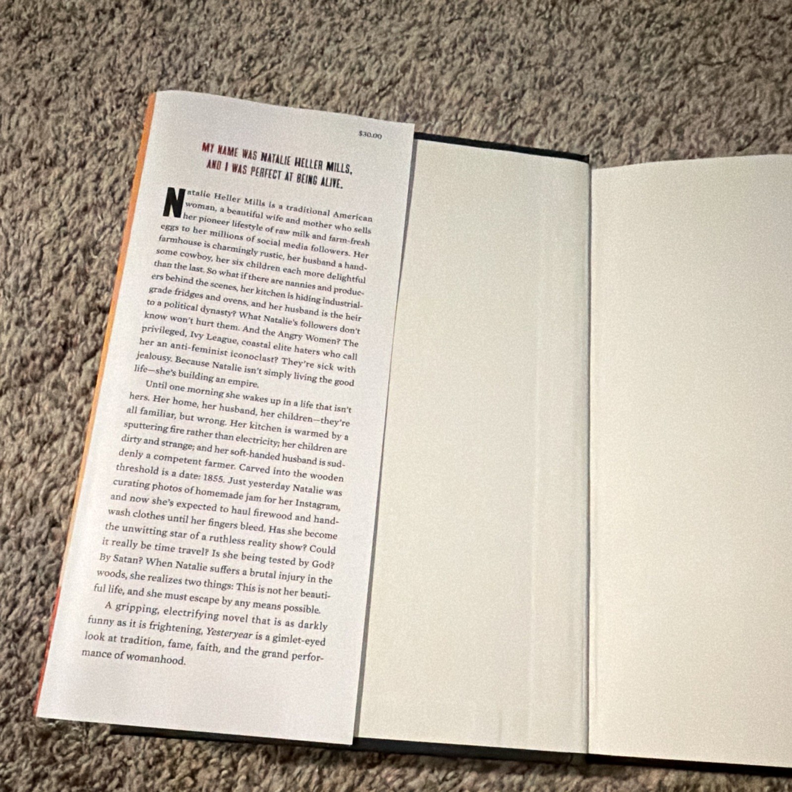 Yesteryear by Caro Claire Burke (2026 Paperback) Knopf Doubleday Novel