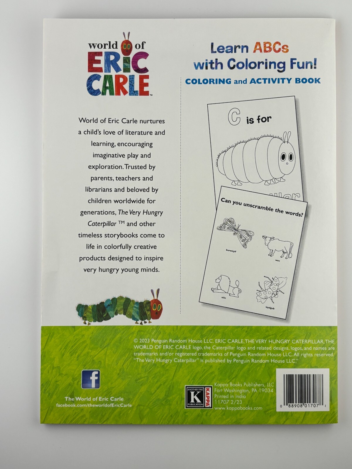 Eric Carle (set of 2) Coloring & Activity books ALPHABET & NUMBERS 160 pages