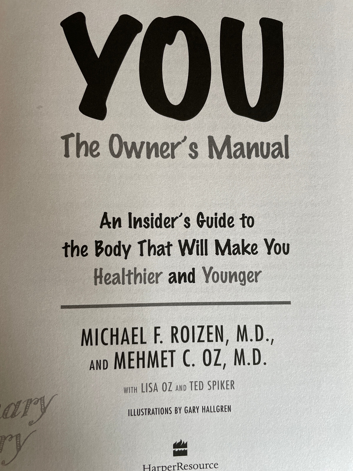 Michael Roizen & Mehmet Oz “You” books LOT of 4 books (2005-2007) medical health