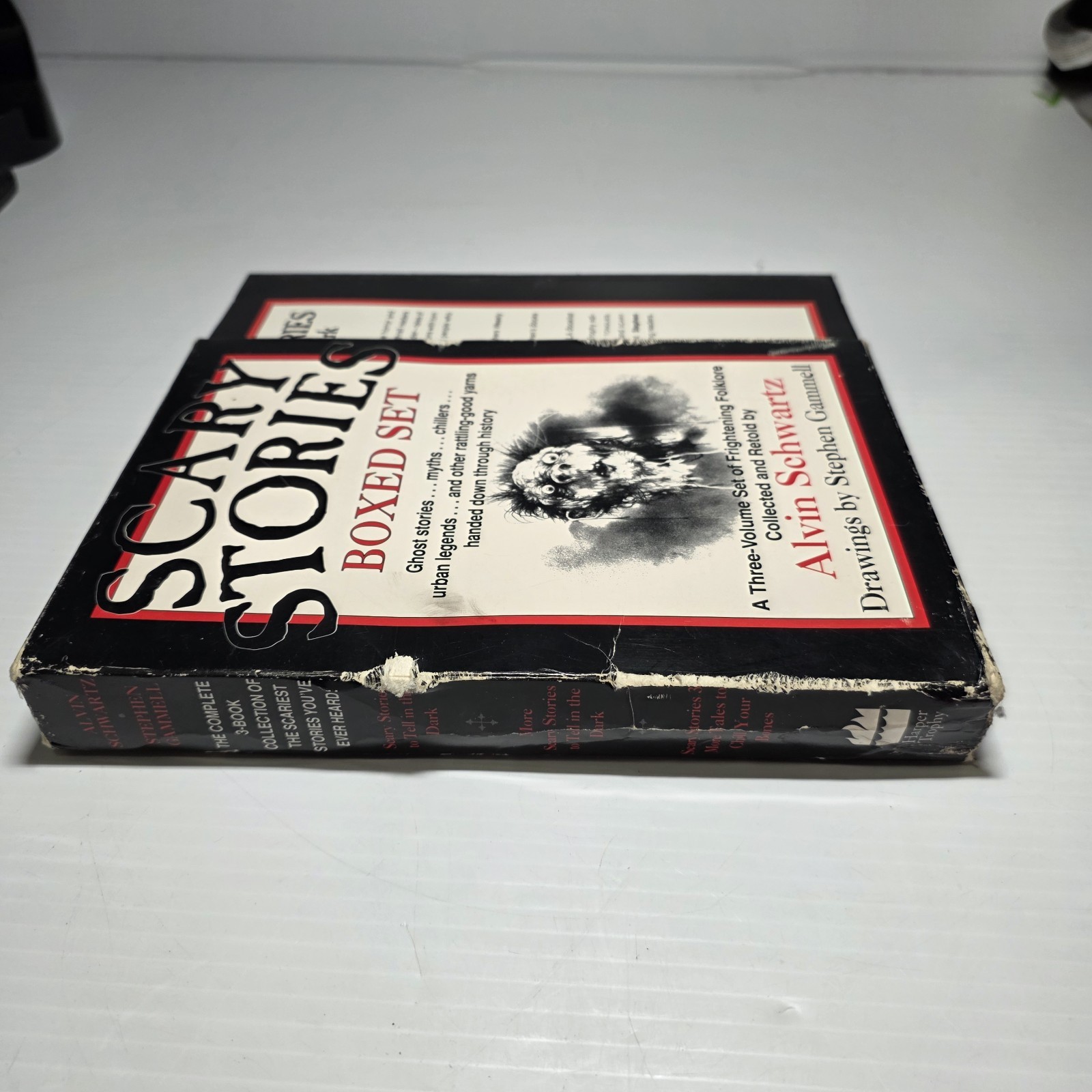 Scary Stories Boxed Set by Alvin Schwartz 3 Book Set Vintage Horror Illustrated