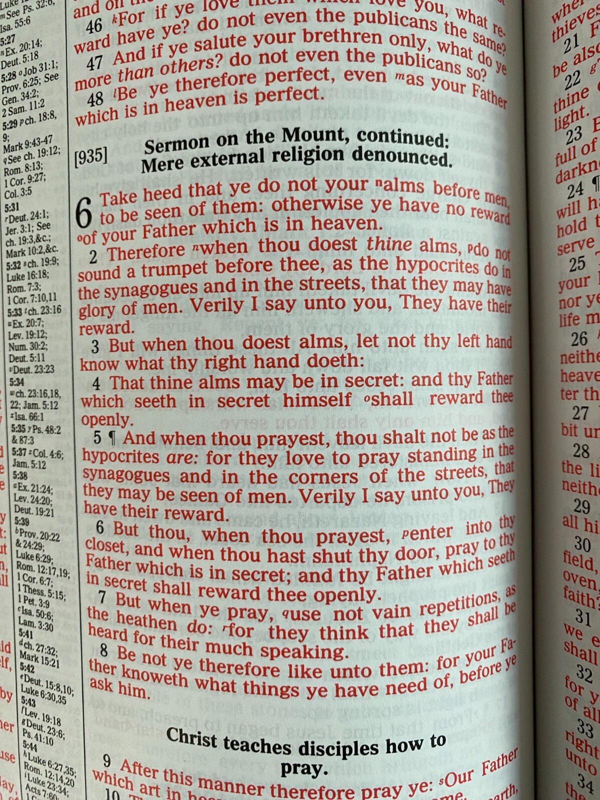Heirloom Family Holy Bible KJV Red Letter Morrison Funeral Home Tuscumbia 5+ lbs