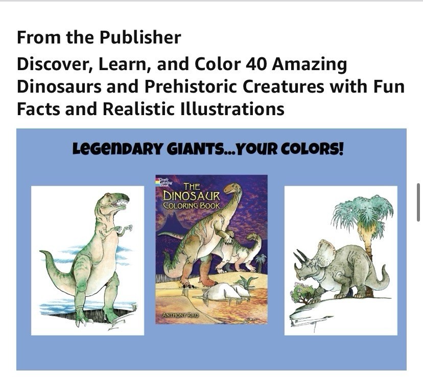 Jurassic World Scientifically Accurate Educational Dinosaur Coloring Book