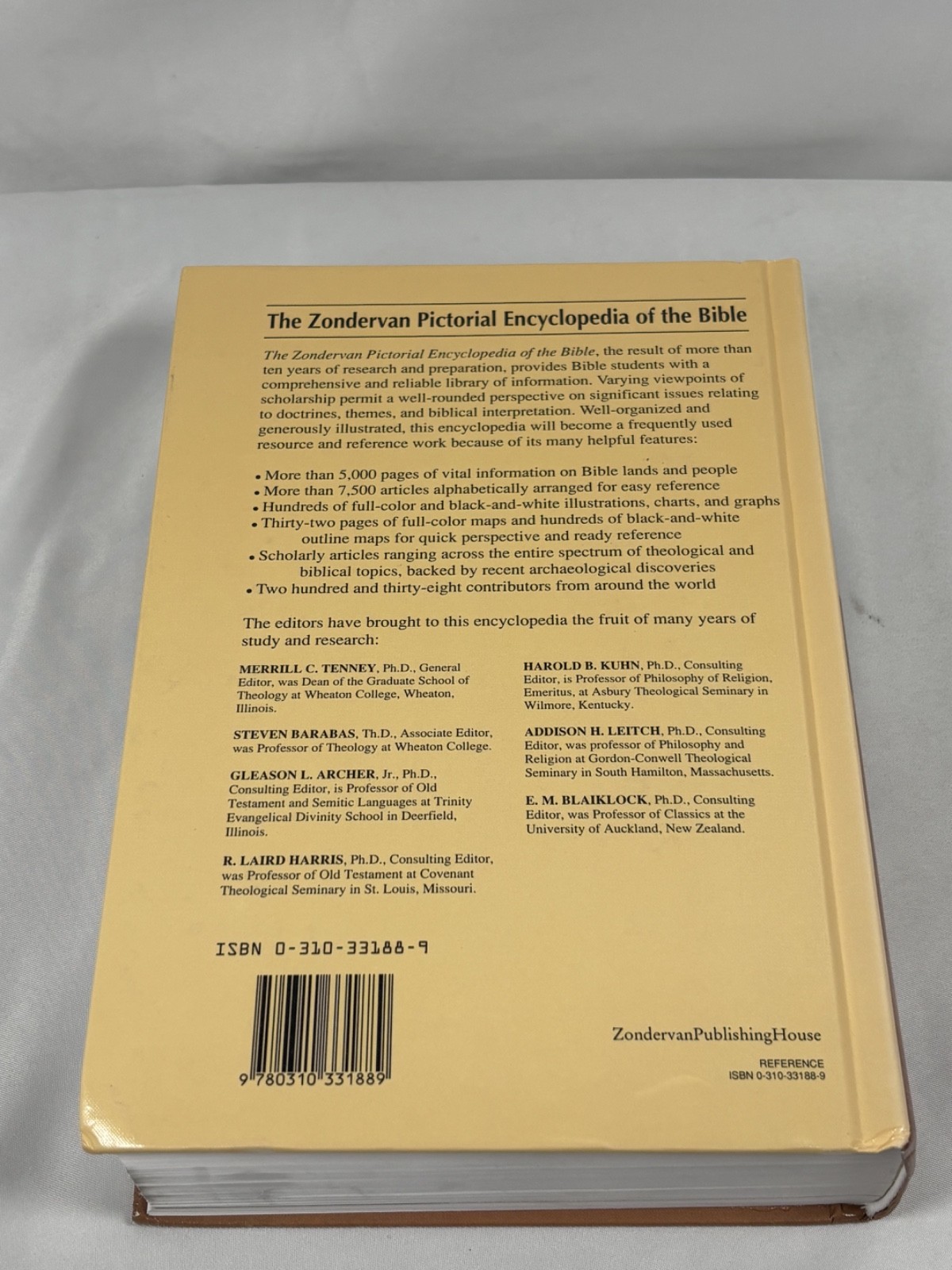 The Zondervan Pictorial Encyclopedia of the Bible Edited by Merrill C. Tenney