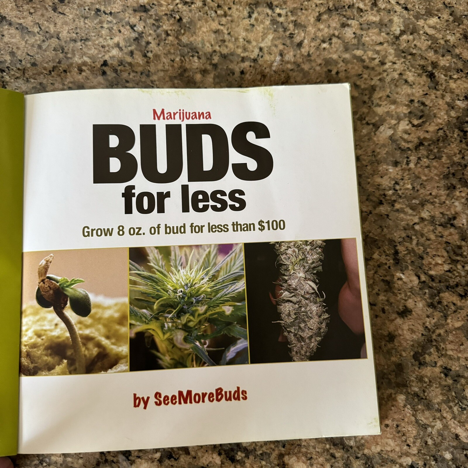 Marijuana Buds for Less Grow 8 oz Of Bud for Less Than $100 By Seemorebuds Book