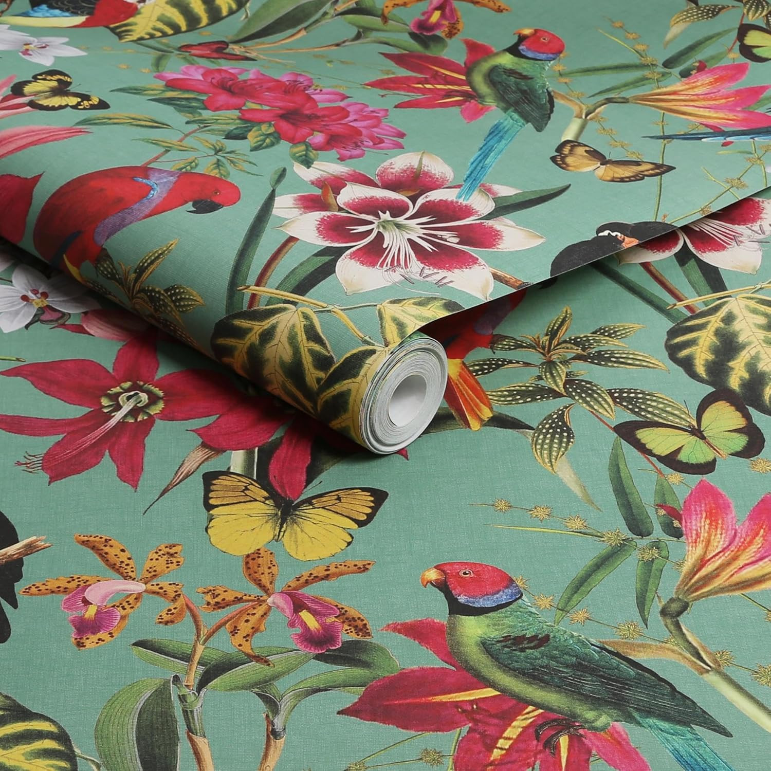 Stylish Envy Paradiso Green Removable Wallpaper for Chic Interiors