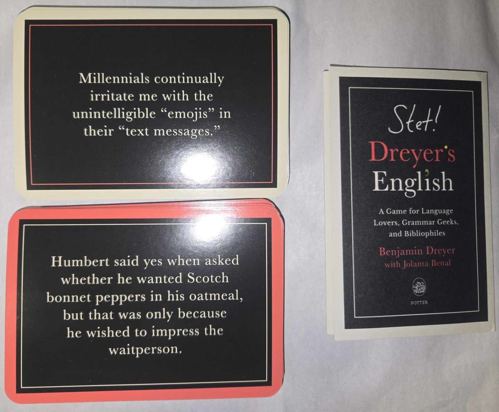 STET! Dreyer’s English : A Game for Language Lovers, Grammar Geeks, and…