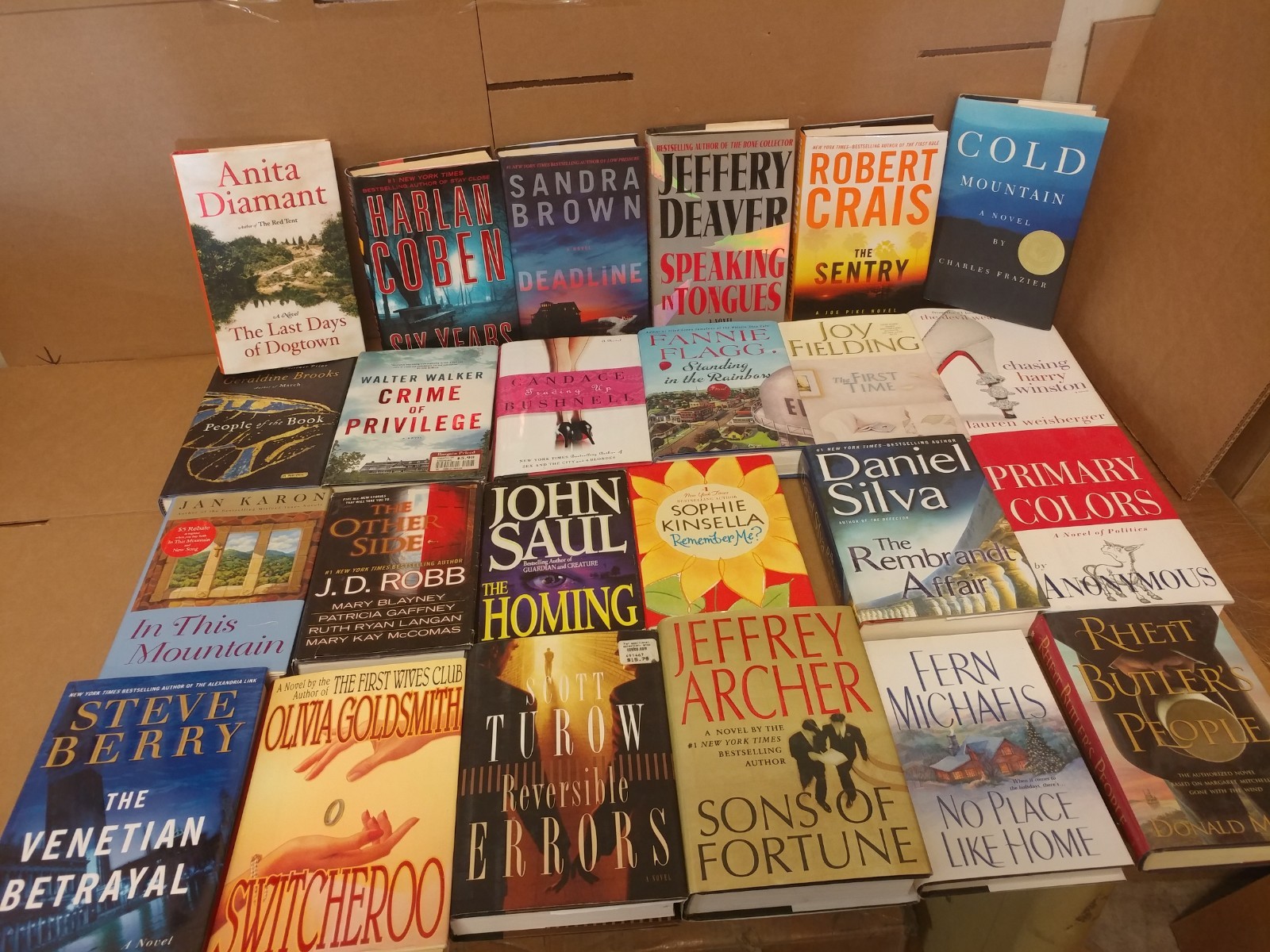 Lot of 5-LBS Hardcover Action Mystery Romance Thriller GENERAL FICTION HB Books