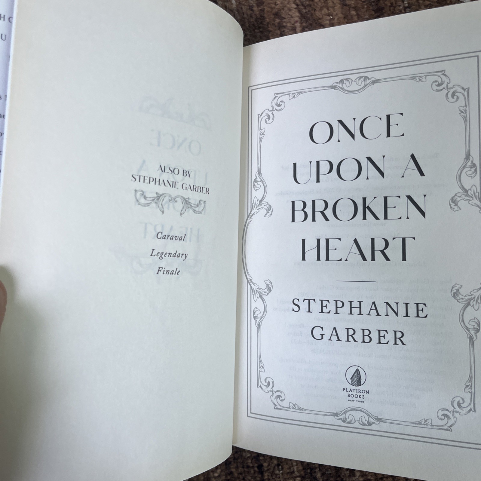 Signed Once Upon A Broken Heart Stephanie Garber 1st Owlcrate Exclusive Edition