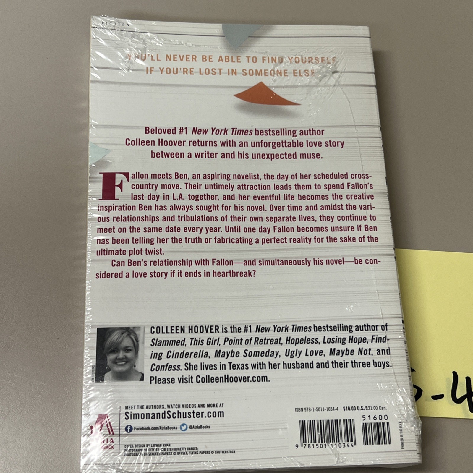 November 9: A Novel – Paperback By Hoover, Colleen
