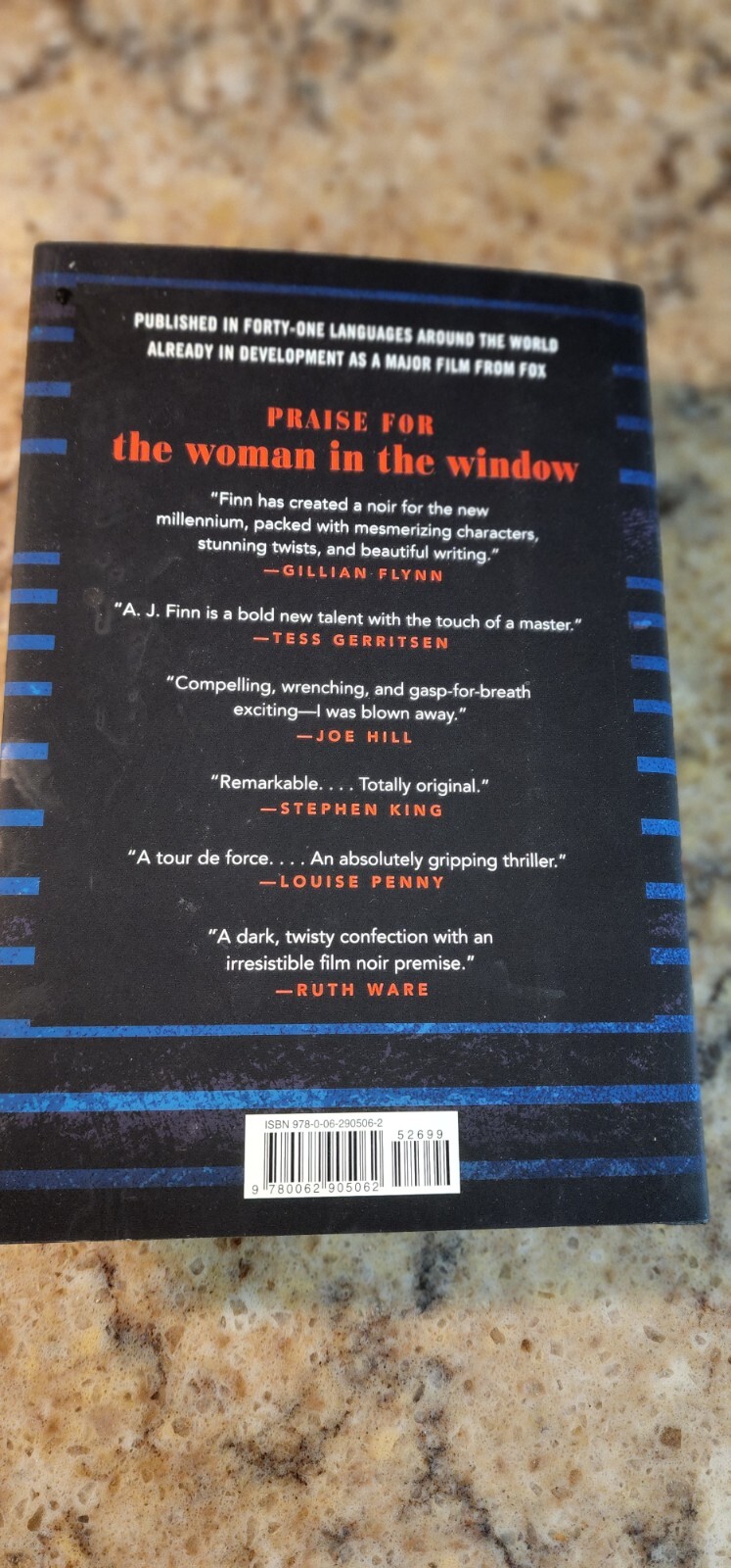 The Woman in the Window by A. J. Finn, Signed 1st Ed. Hardcover W/Dust Jacket