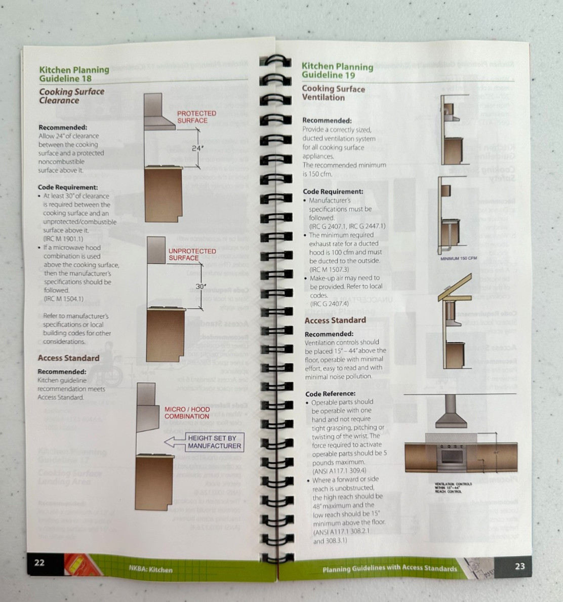 NKBA Kitchen & Bathroom Planning Guidelines With Access Standards Paperback