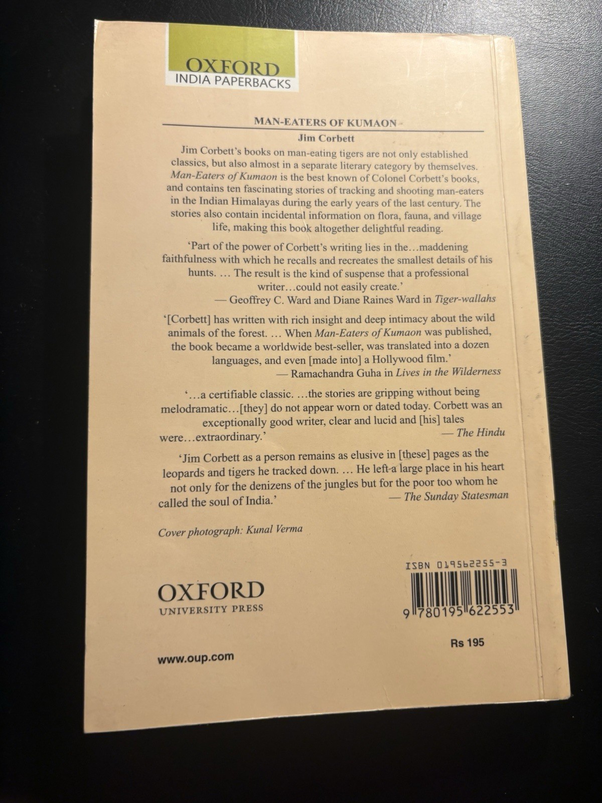 Man-Eaters of Kumaon by Jim Corbett (1993, Trade Paperback)