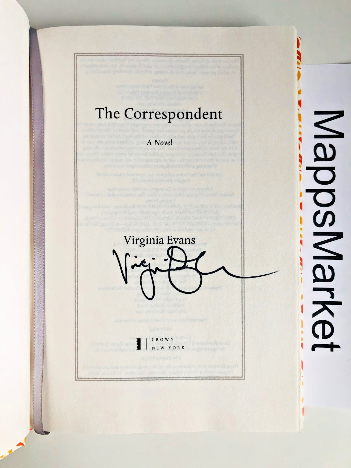 SIGNED The Correspondent by Virginia Evans DELUXE EDITION 1st Print (2026, HC)