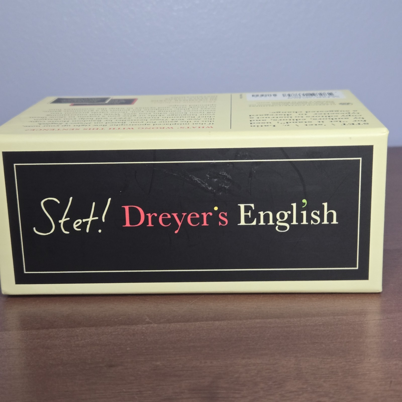 STET! Dreyer’s English : A Game for Language Lovers – Grammar Trivia Card Game